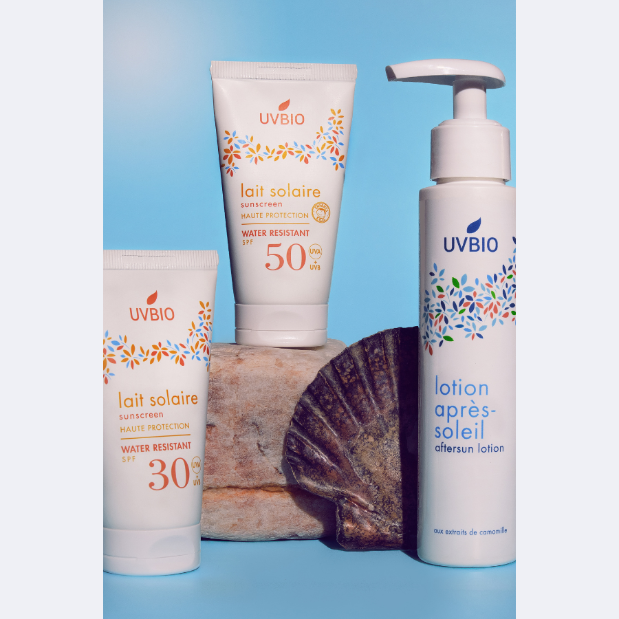 Kit Voyage - Lait solaire SPF50 en 50ml, Lait solaire SPF30 en 50ml & lotion après soleil